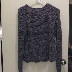 Scalloped Purple sweater